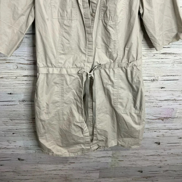 Calvin Klein khaki dress short  sleeve size 12 petite - Picture 2 of 8
